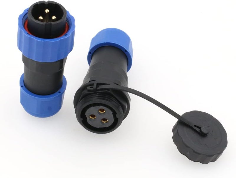 SZRMCC SD20 Waterproof Connectors 3 Pin 25A Panel Mount Circular Aviation Cable Connector Industrial Male Plug Female Socket LED Outdoor Wire Connector - Image 2